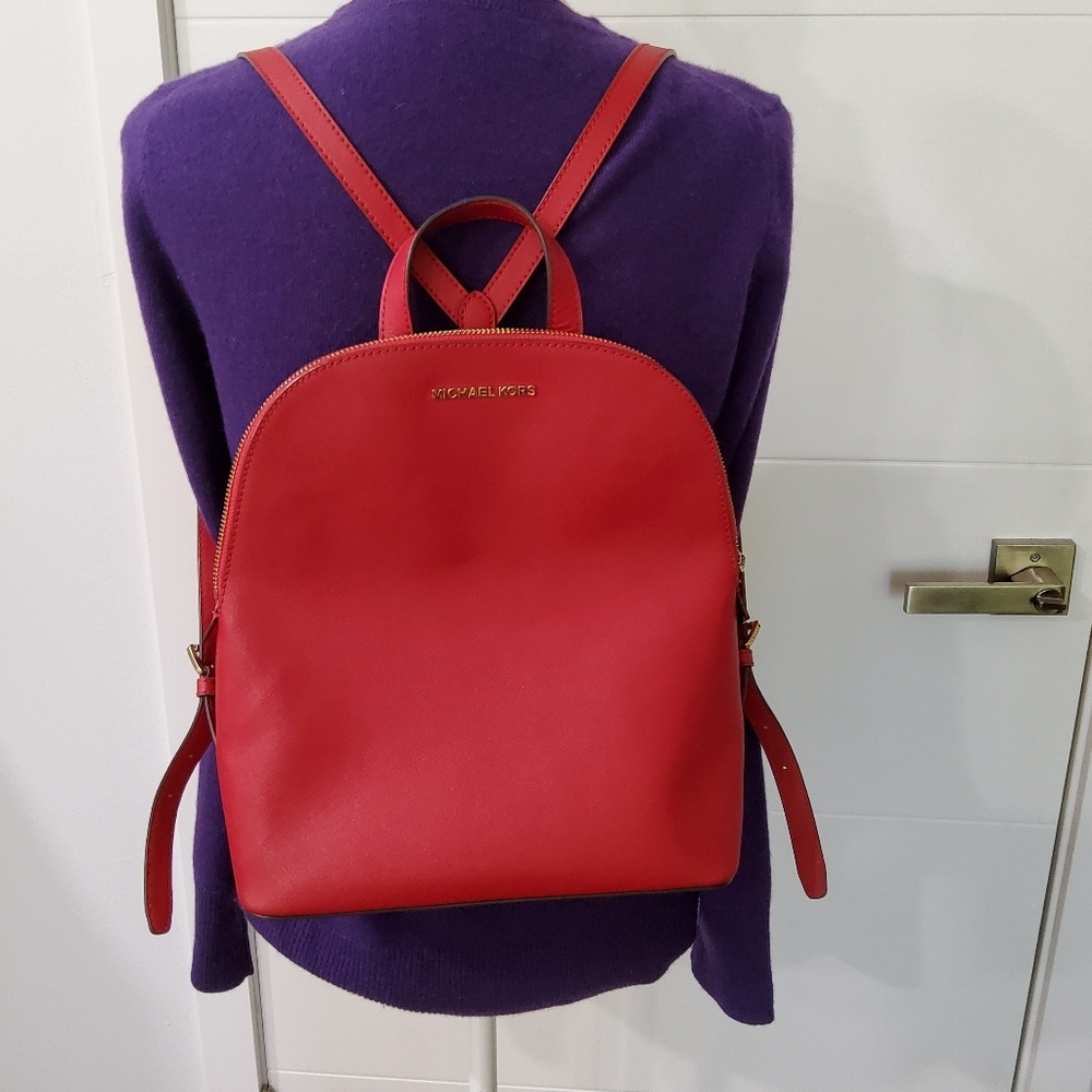 Michael Kors Saffiano Leather Backpack